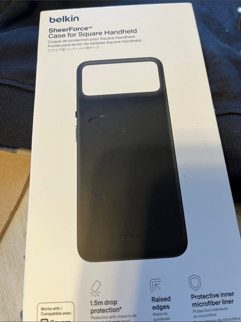 belkin Black SheerForce Protective Case for Square Handheld